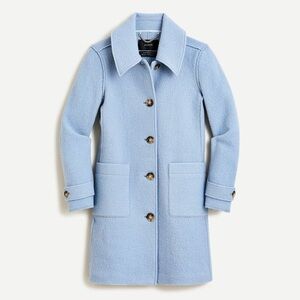 NWT J. Crew Lady Day boiled wool winter fall coat jacket lakeshore blue size 2